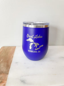 Great Lakes Vermilion Wine Tumbler