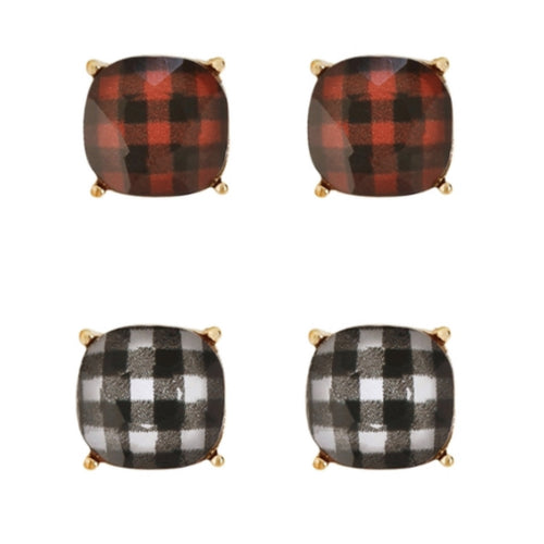 Buffalo Plaid Earrings