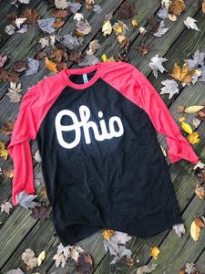 OHIO 3/4 Raglan Top