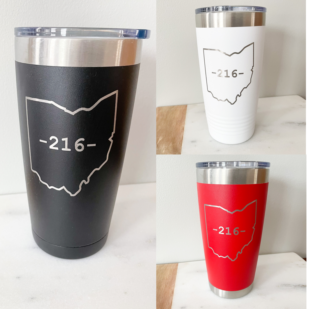 216 Area Code Tumbler