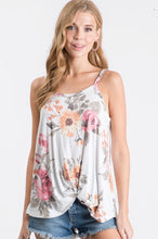 Load image into Gallery viewer, Floral Twist Front Tank