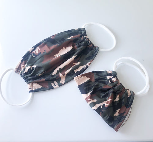 ADULT Dark Camo Face Mask