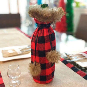 Fur Wine Bottle Bag