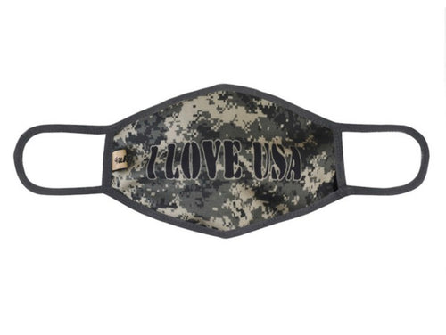 ADULT USA Camo Face Mask