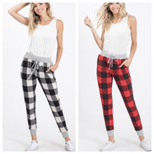 Load image into Gallery viewer, Buffalo Plaid Joggers