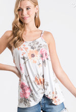 Load image into Gallery viewer, Floral Twist Front Tank