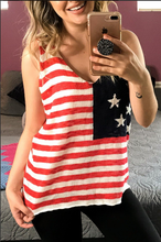 Load image into Gallery viewer, Stars and Stripes Sleeveless Sweater