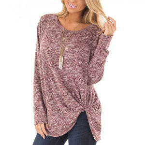 Twist Front Long Sleeve Tunic